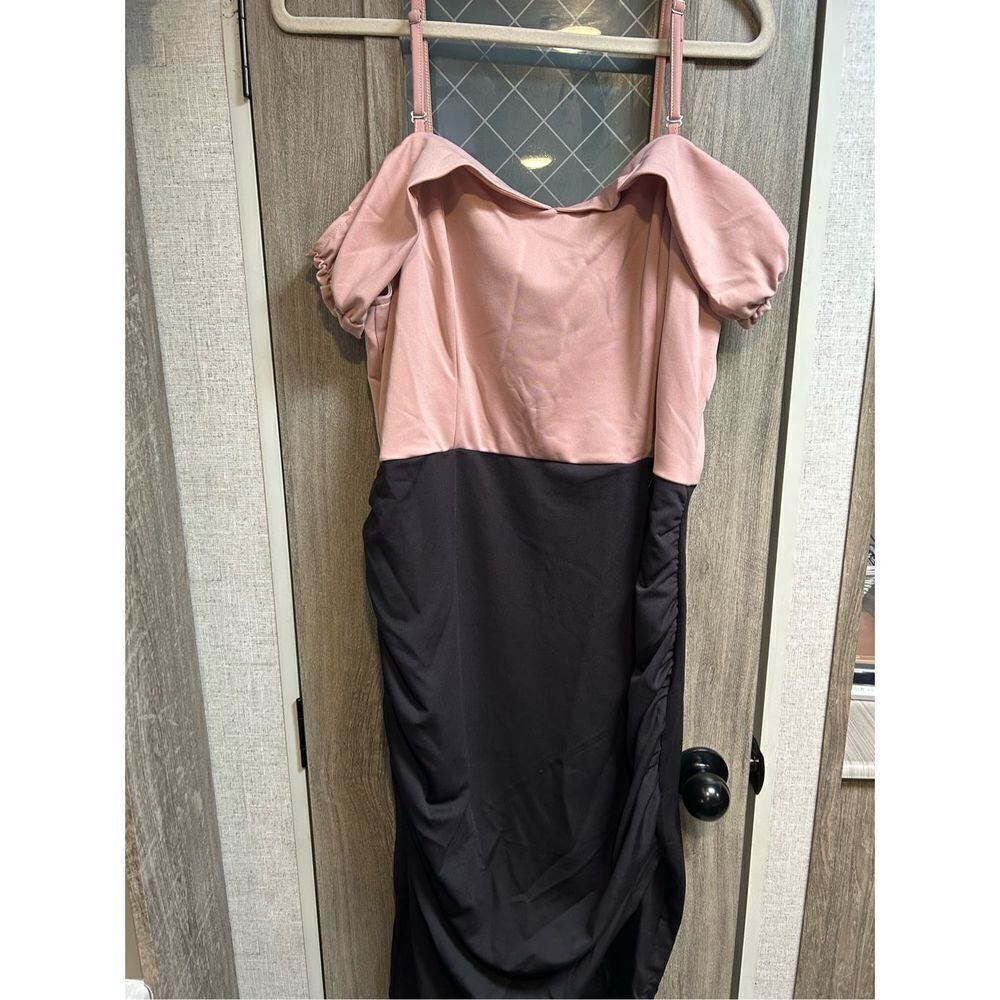 NEW Off Shoulder Ruched Vintage Cocktail Party Dress 2X